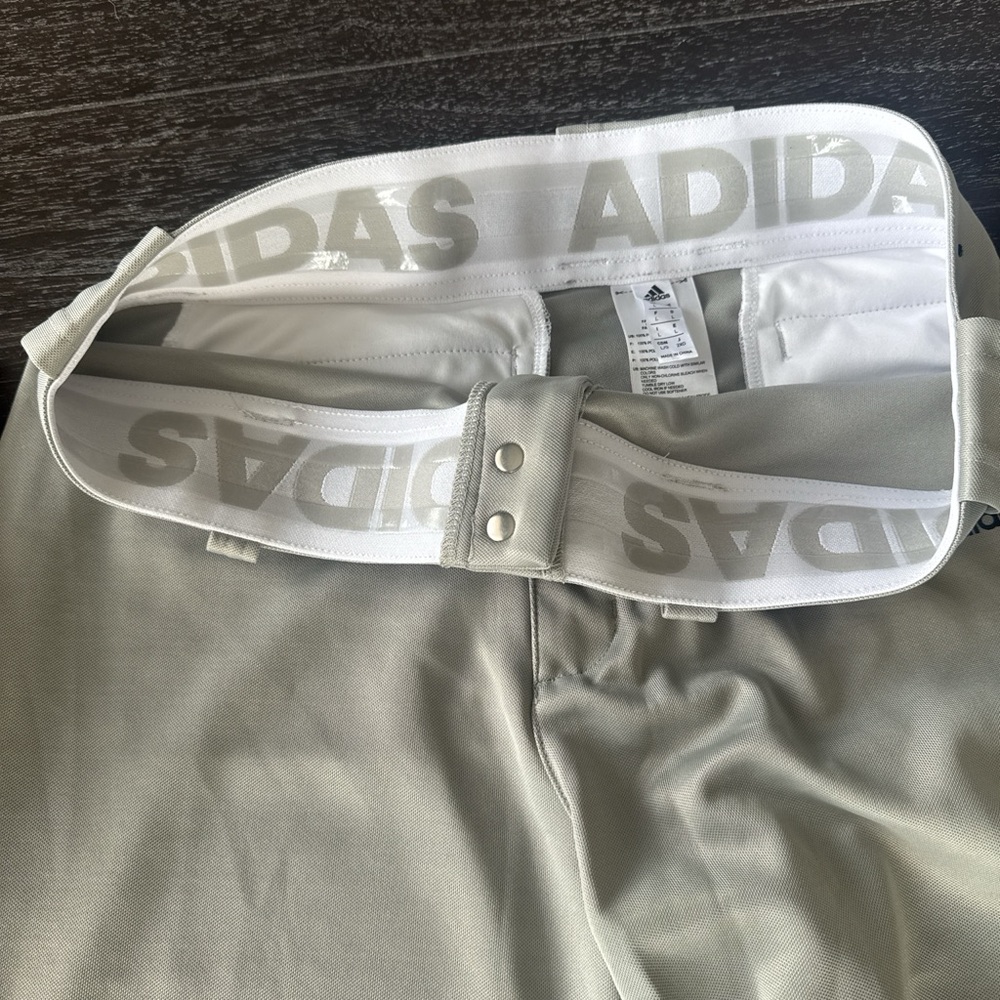 Adidas Baseball Light Gray Performance Pants - image 2
